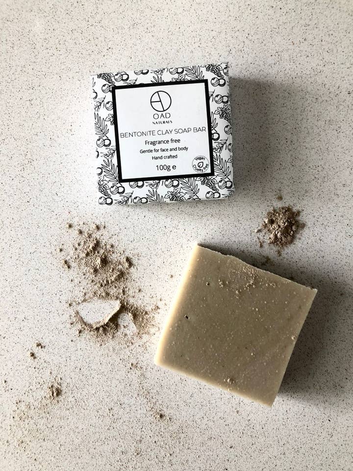 Homemade, Natural, Bentonite Clay Soap Bar for wholesale by OAD Naturals