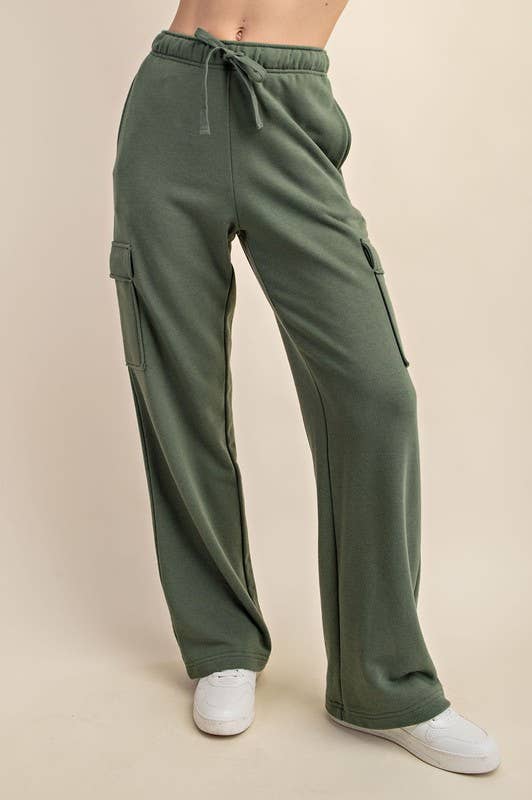 Sunday Morning – wholesale Mjukis- och joggingbyxor – Dam – P206337 RAK FRANSK FROTTÉ CARGO SWEATPANTS15