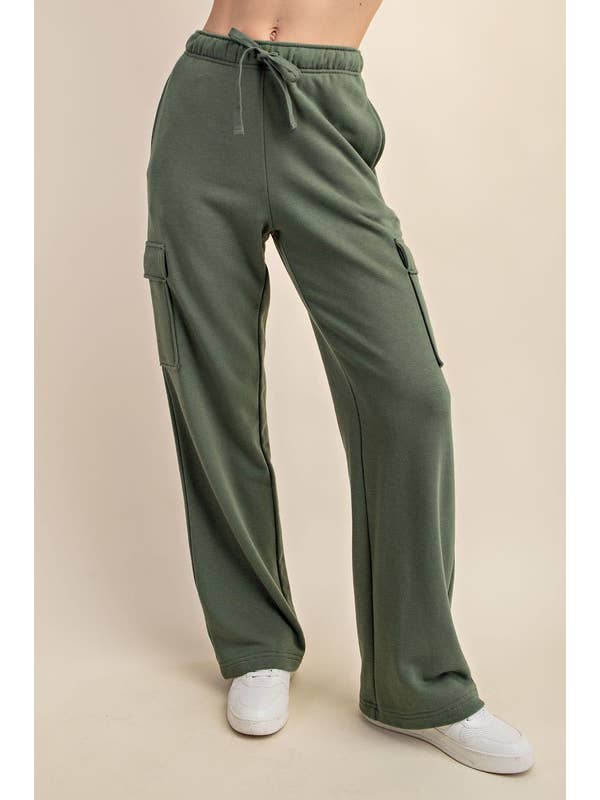 Sunday Morning – wholesale Mjukis- och joggingbyxor – Dam – P206337 RAK FRANSK FROTTÉ CARGO SWEATPANTS15