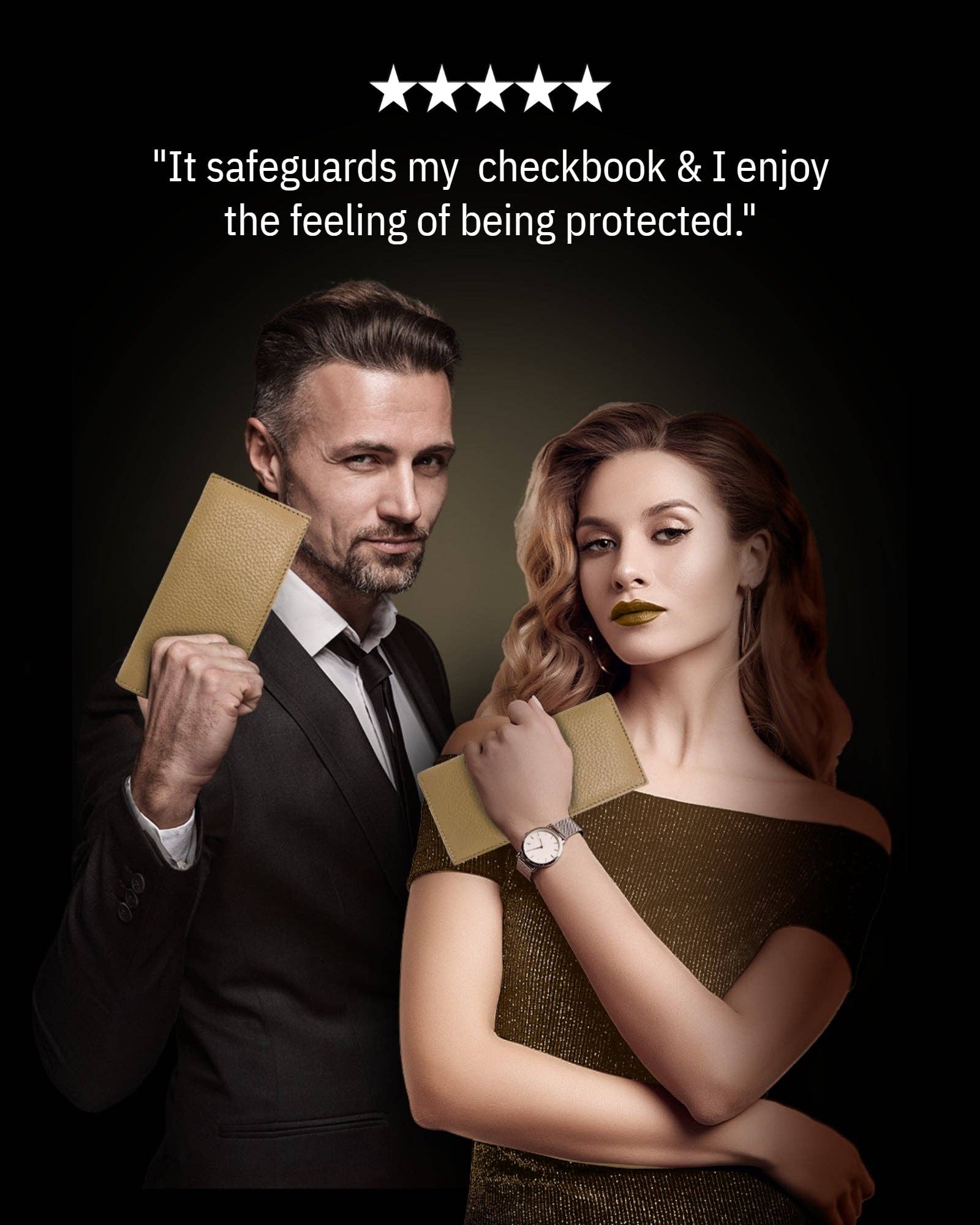 Access Denied Accessories - Wholesale Wallet - Unisex - Genuine Leather Checkbook Cover For Women &Men RFID Blocking94