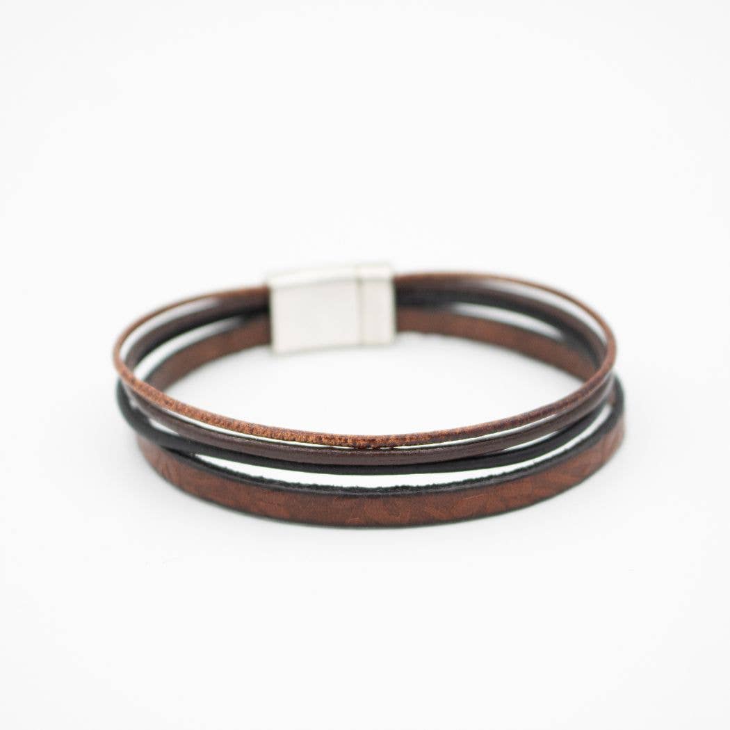 Montana Leather Designs - Wholesale Bangle Bracelet - WP Equus Bracelet0
