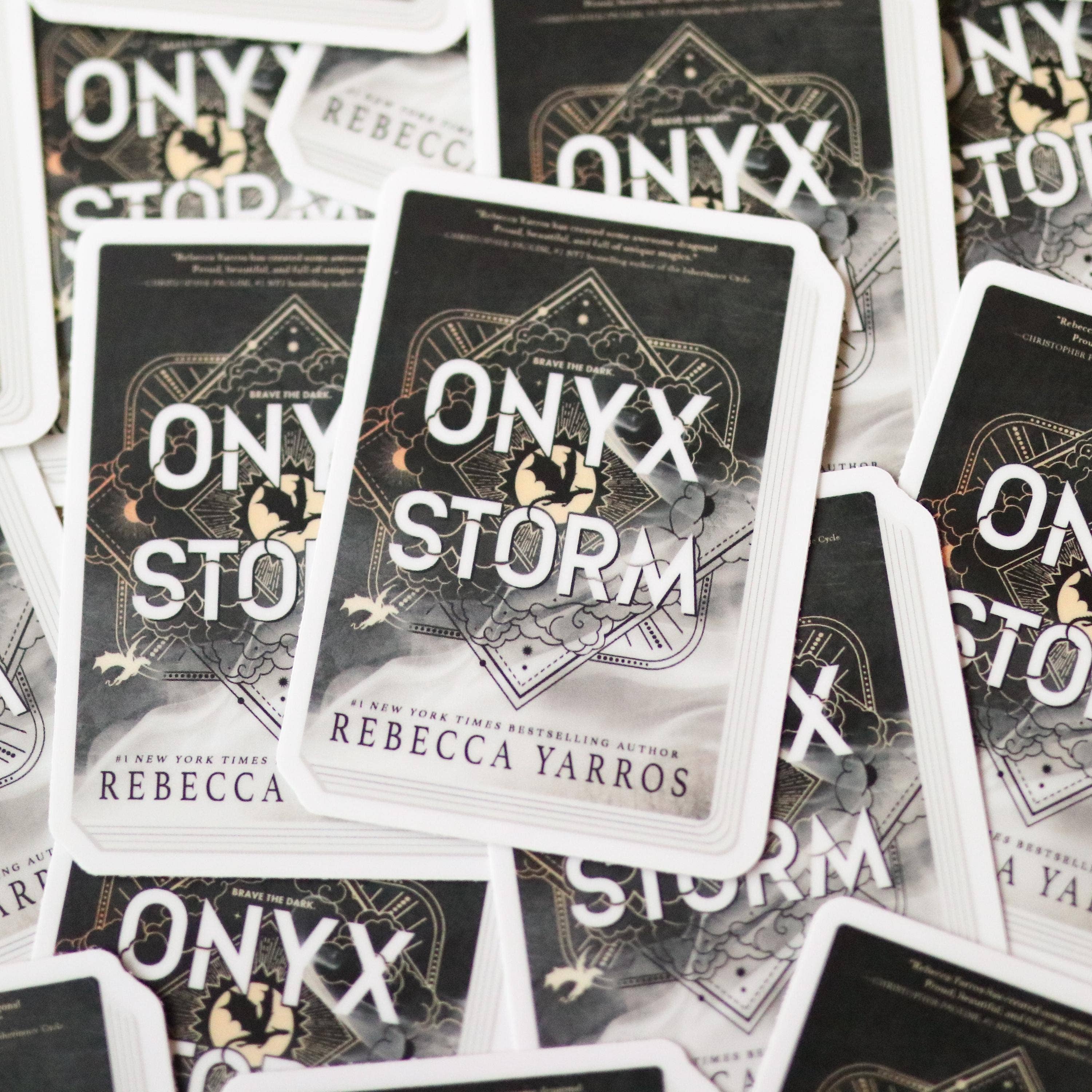 The Sticker Shop - Wholesale Sticker - Onyx Storm Book Sticker - Waterproof Laptop Decal1