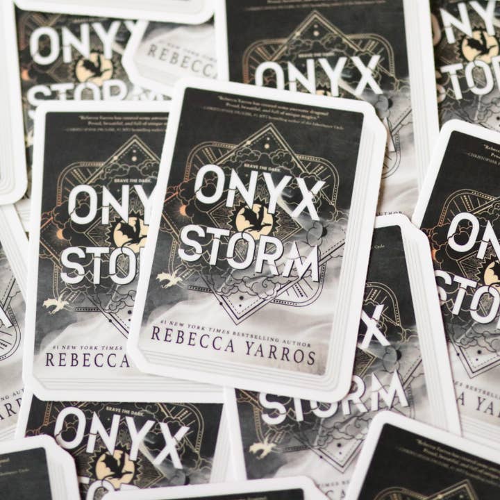 The Sticker Shop - Wholesale Sticker - Onyx Storm Book Sticker - Waterproof Laptop Decal1