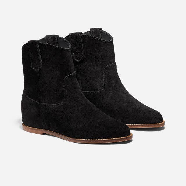Amaya Bootie Black Suede for wholesale by Nisolo