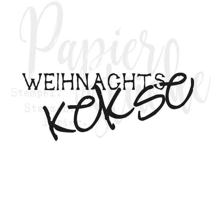 Tampon : Biscuits de Noël pour la vente par Papierstücke