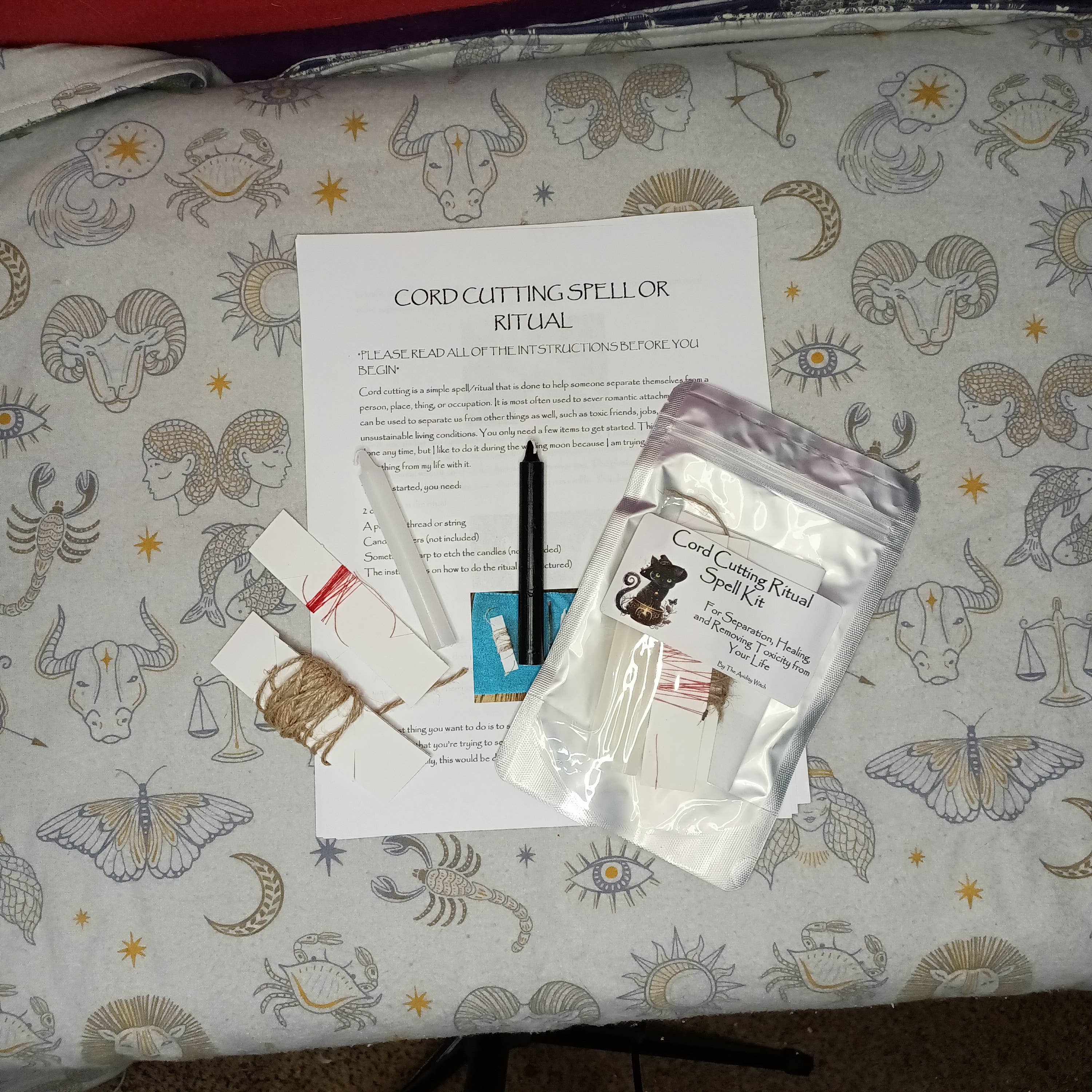 The Avidity Witch - Wholesale Meditation Supplies - Cord Cutting Ritual Spell Kit10