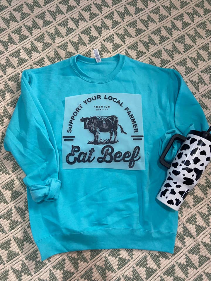 Eat Beef Teal for wholesale by Altar Call Ranch Co.