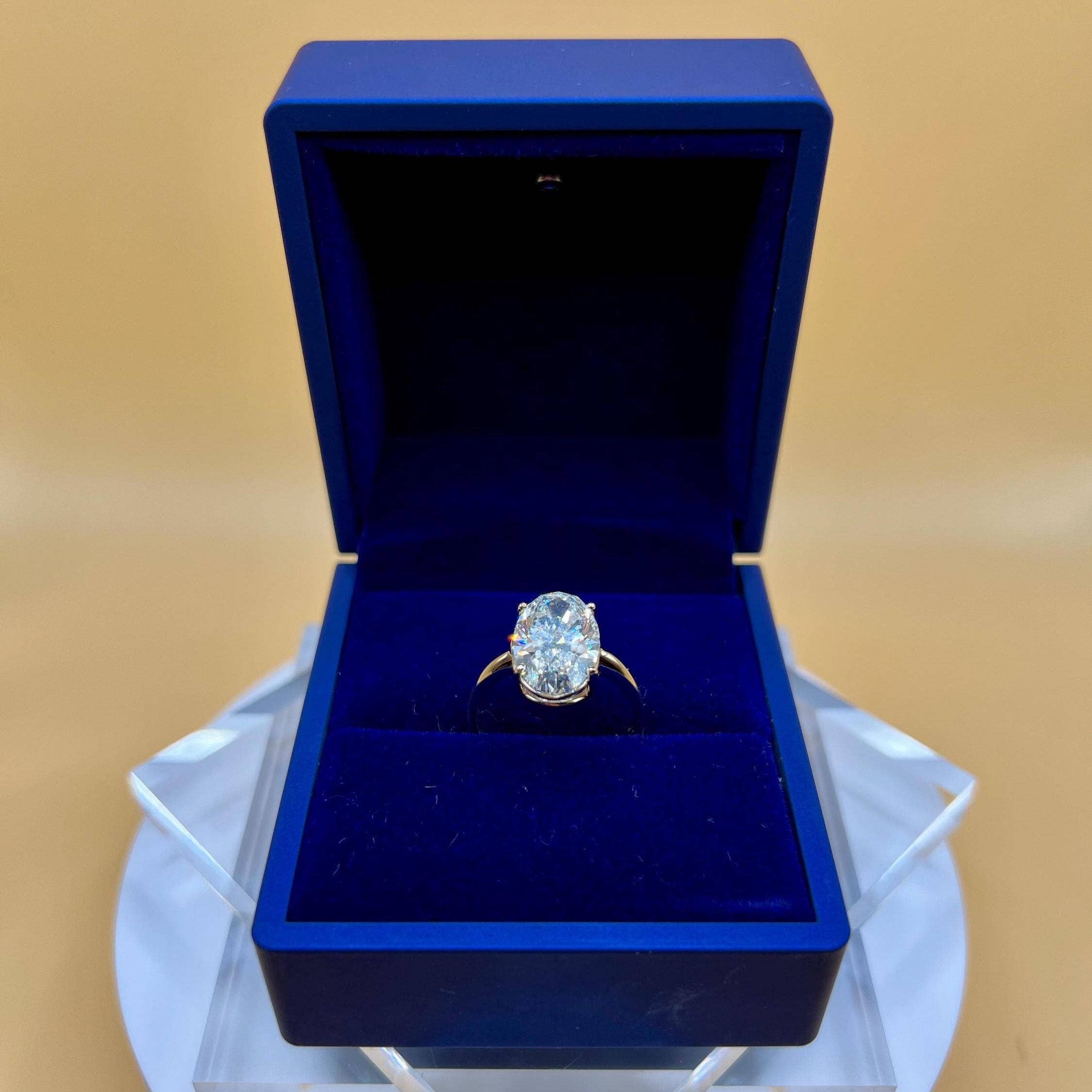 Elegant Jewels LLC - Wholesale Engagement Ring - 5 CT Oval Lab Grown Diamond 14K Gold Solitaire Ring0