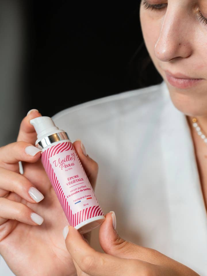 ÉPURE VÉGÉTALE - Sérum purifiant à la poudre de bambou 30ml pour la vente par Vieille Peau By Célia