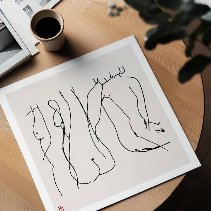 Giclée Fine Art Print "Figure No. 17" for wholesale by Pascale Berkowitz Studio Art