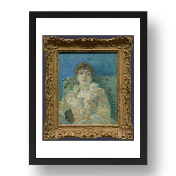 Berthe Morisot : Fille sur un divan, Affiche dans un cadre 17x13" (A3) pour la vente par PERIOD PRINTS