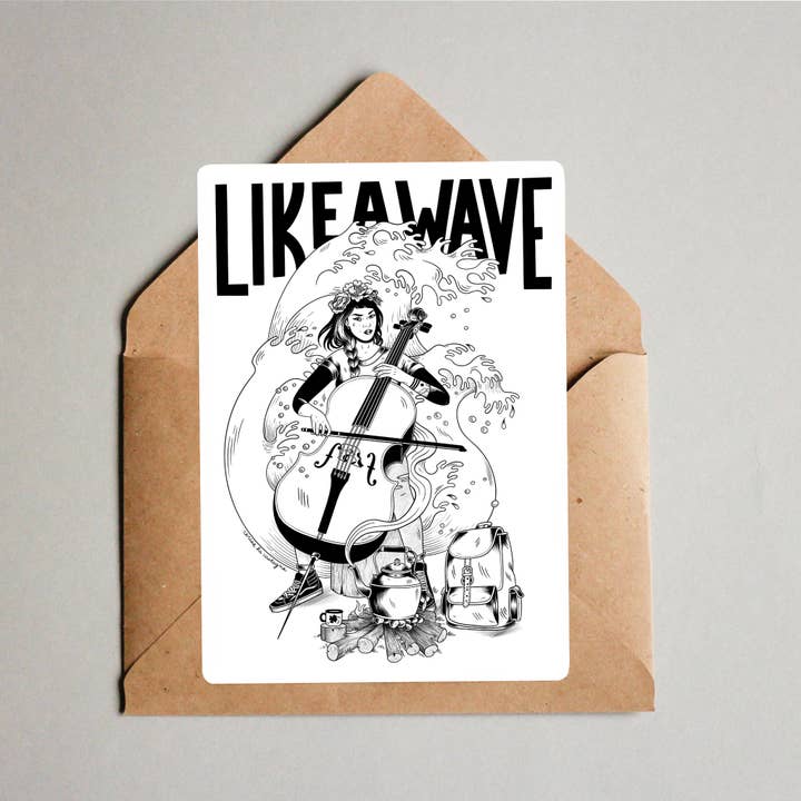 Postkarte - Wie eine Welle für den Großhandel von Cerise la Castagne