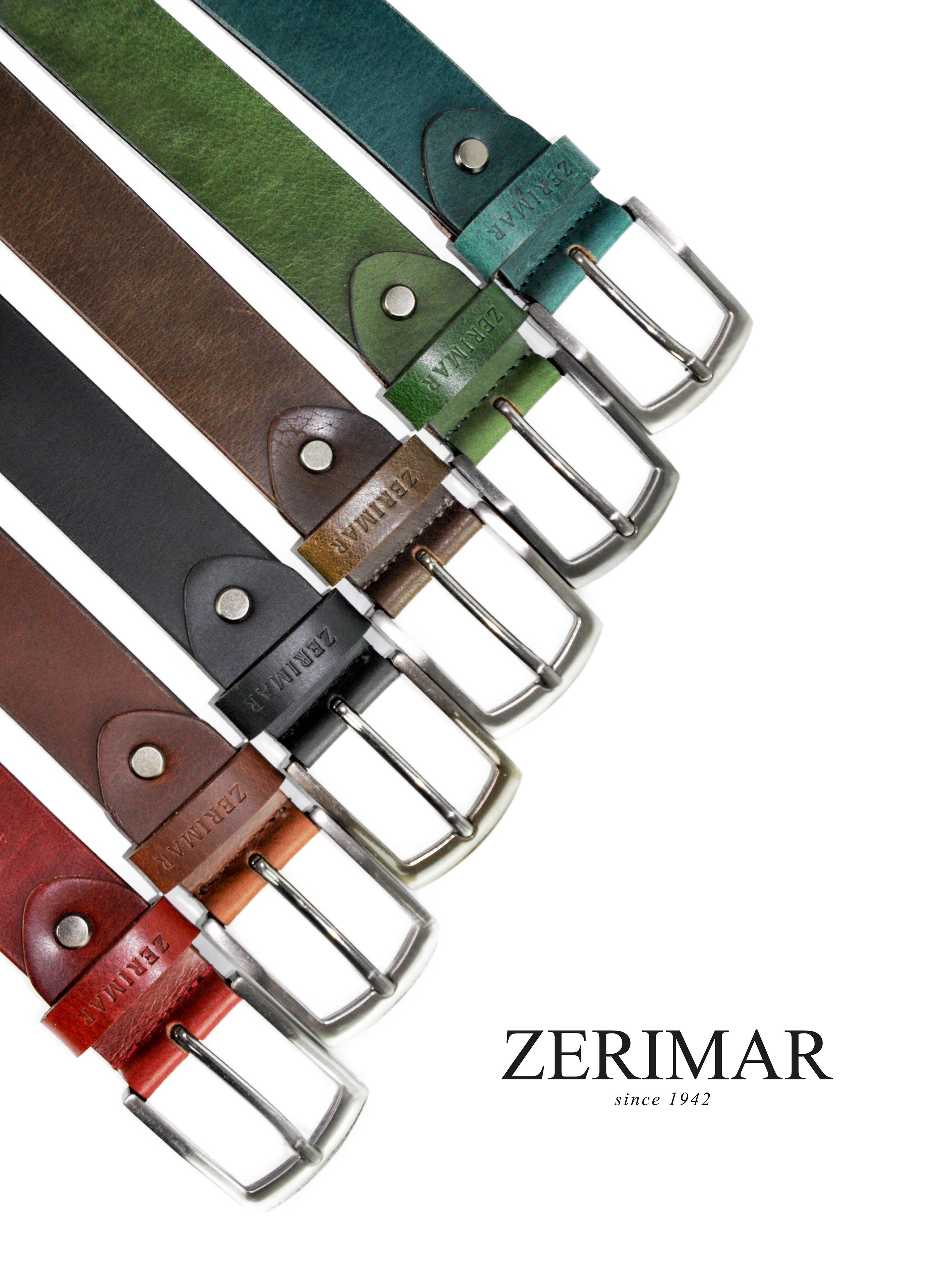 Zerimar 1942 - Wholesale Riem - Heren - Zerimar 1942 Herenriem van rundleren, 34 mm breed24