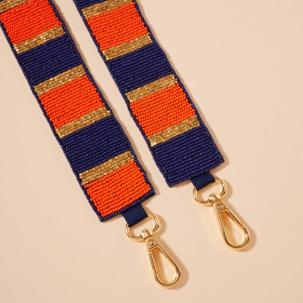 Lilla Haven - Wholesale Bag Strap - Women's - Striped Seed Beaded Bag Strap2