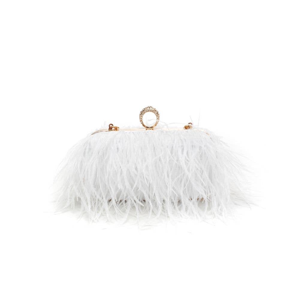 Moda Luxe - Wholesale Clutch Bag - Women's - Harlow Feather Evening Bag49