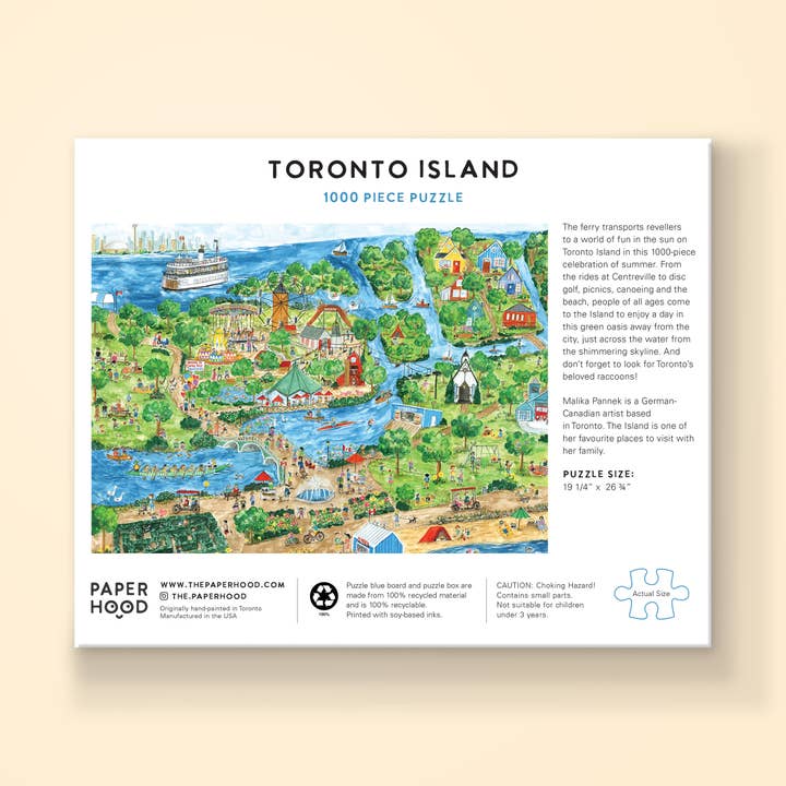 The Paperhood - Wholesale Puzzle - Adult - Toronto Island Puzzle1