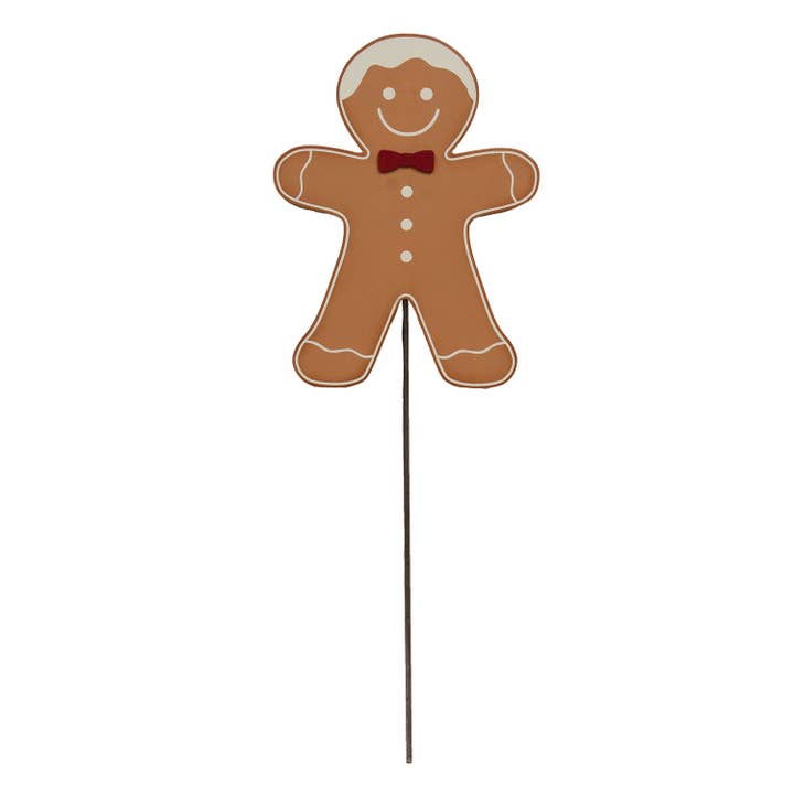 Col House Designs - Wholesale Garden/Lawn Stake - Gingerbread Boy Planter Stake/Accent