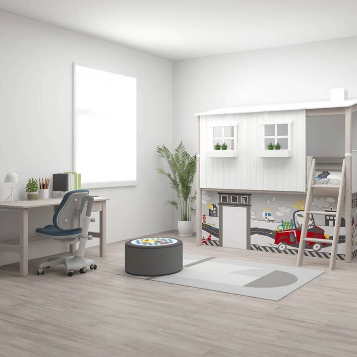 Halbhohes Bett Classic Ganzes Häuschen Und Schräge Leiter für den Großhandel von Crab design