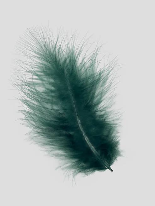 Marabou 12-15 cm Skovgrøn for engroshandel hos Enkels Feathers