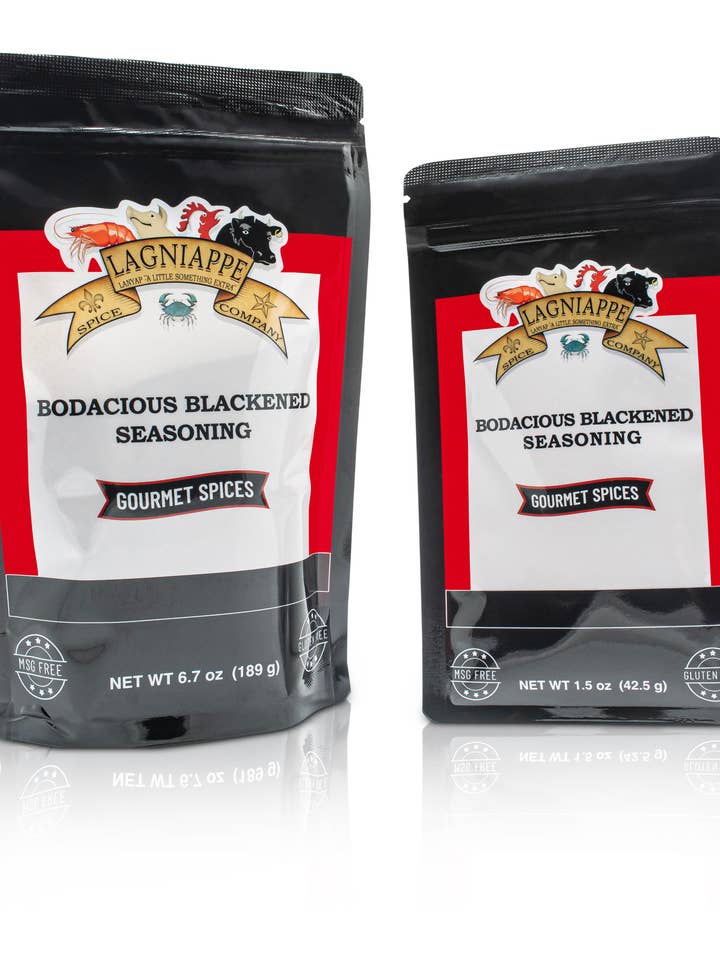 Mini Packs - Bodacious Blackened Seasoning (Lagniappe) 1.5oz for wholesale by Lagniappe Spice & Tennessee Spice Company