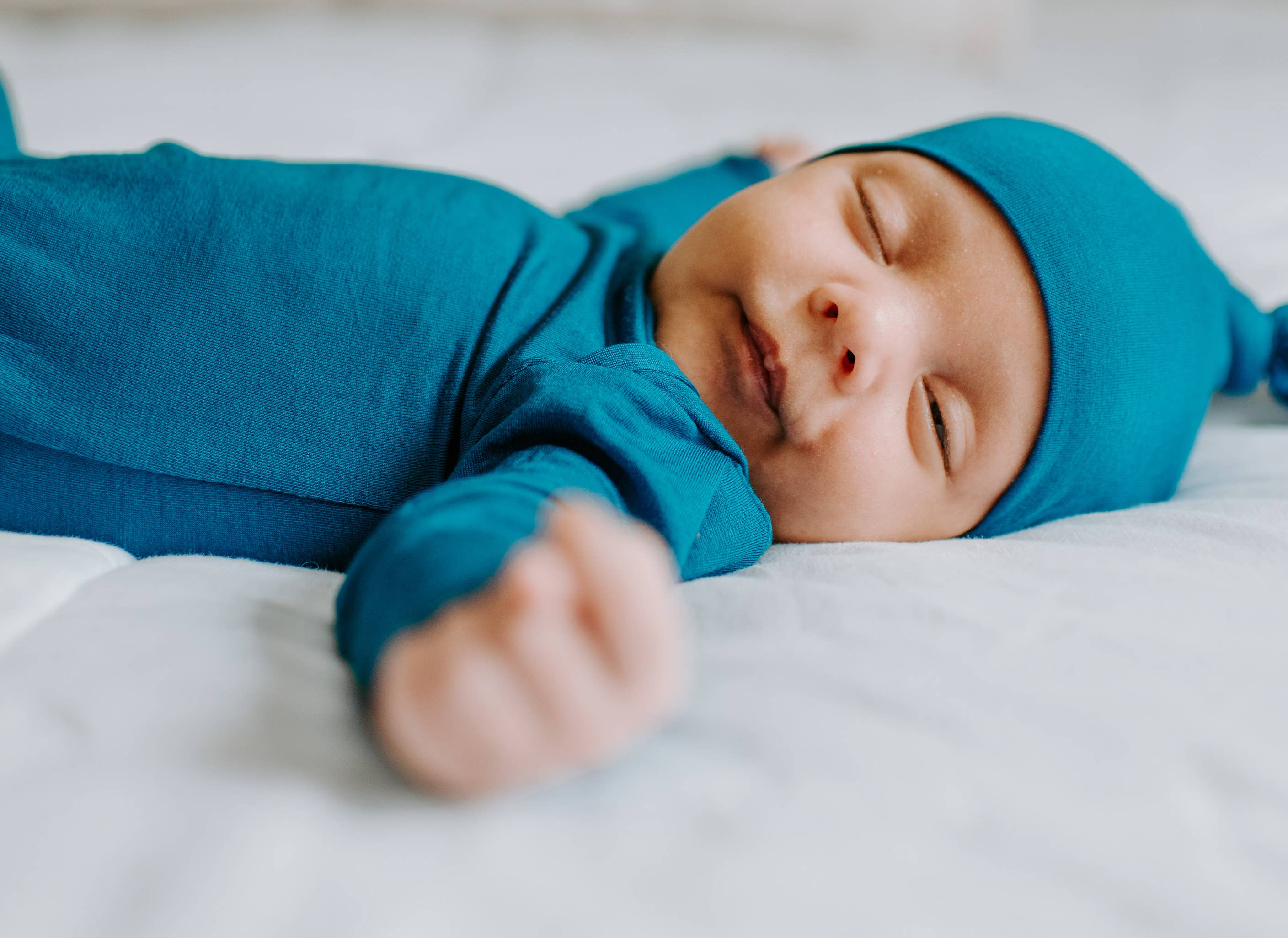 Three Little Tots - Vendita all'ingrosso Tutina per neonati - Neonati - Abito da sposa annodato blu6