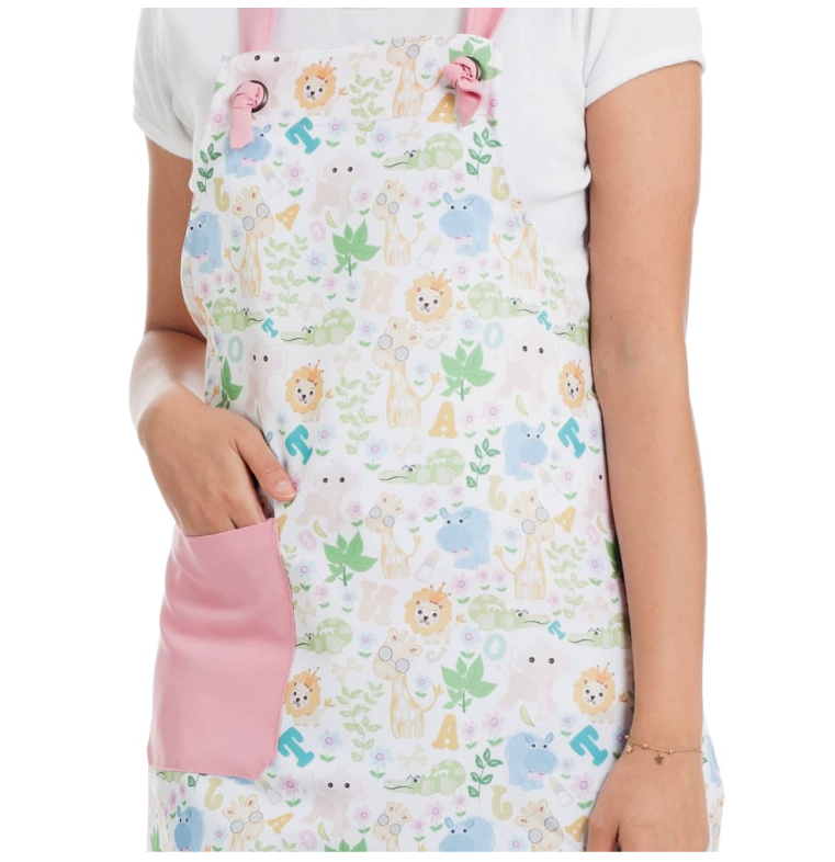 West Rose abbigliamento professionale - Wholesale Apron - OLLY BABY PINK WORK APRON1