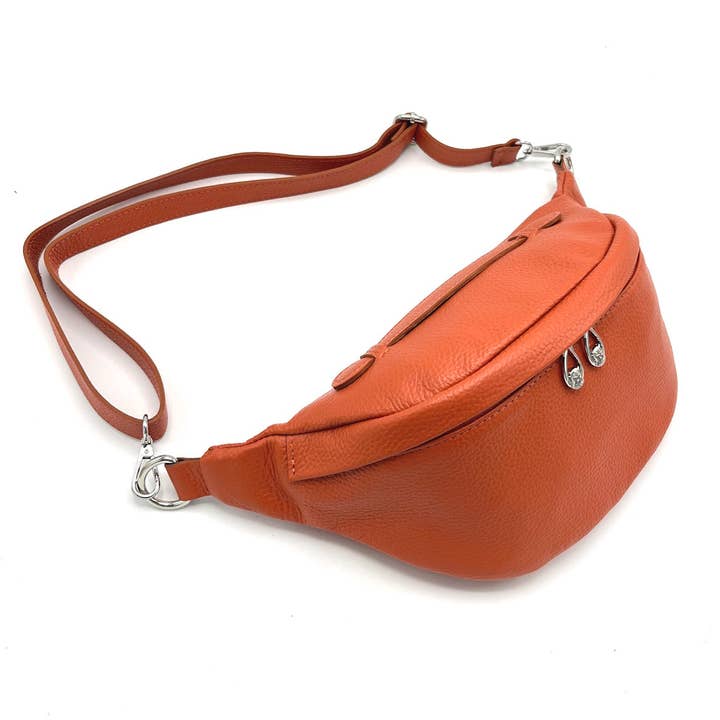 Suie Valentini srl - Wholesale Crossbody Bag - Women's - Genuine leather fanny pack, Made in Italy, art. 11242612