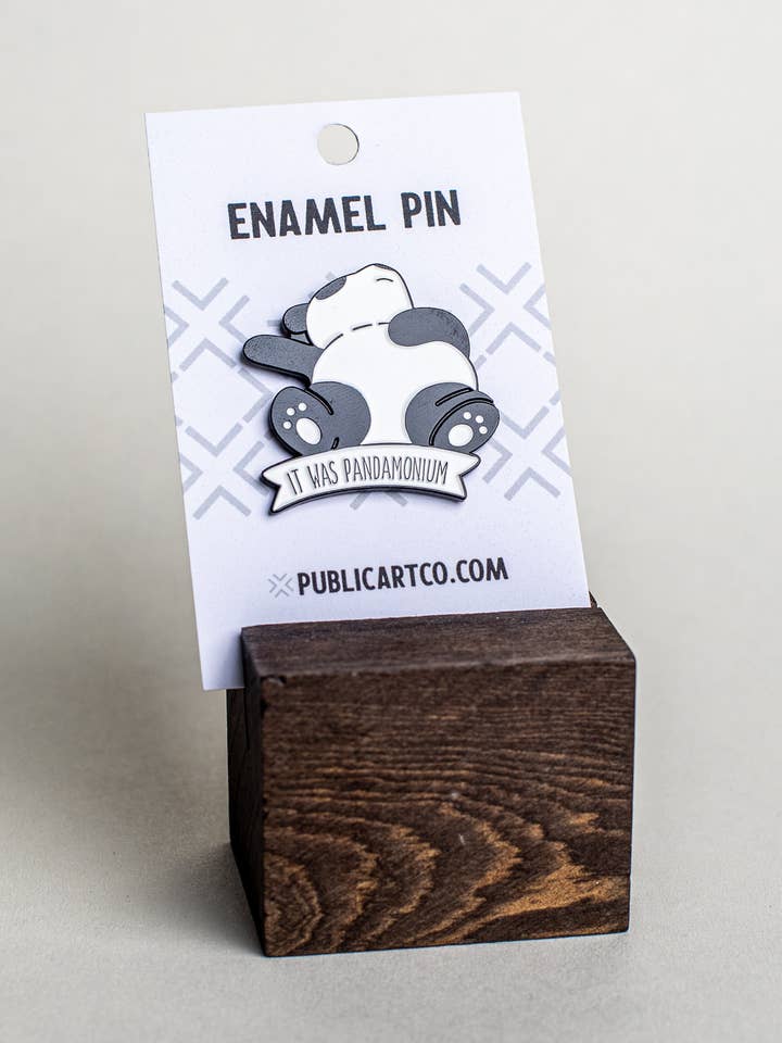 It Was Pandamonium - Enamel Pin for wholesale by Public Art Co.
