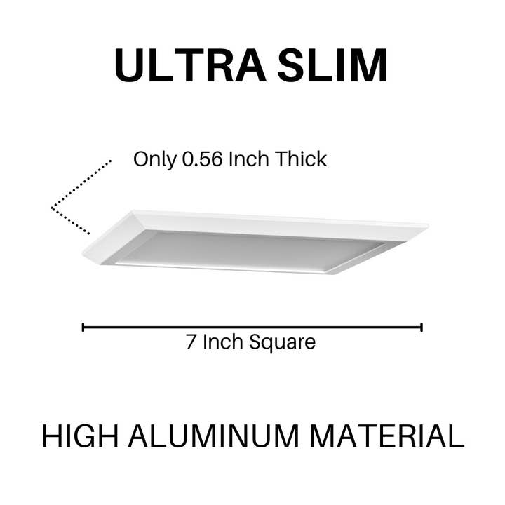Next Glow - Wholesale Light Bulb/Puck - Flushed Mount Ultra Slim LED Ceiling Light Square4