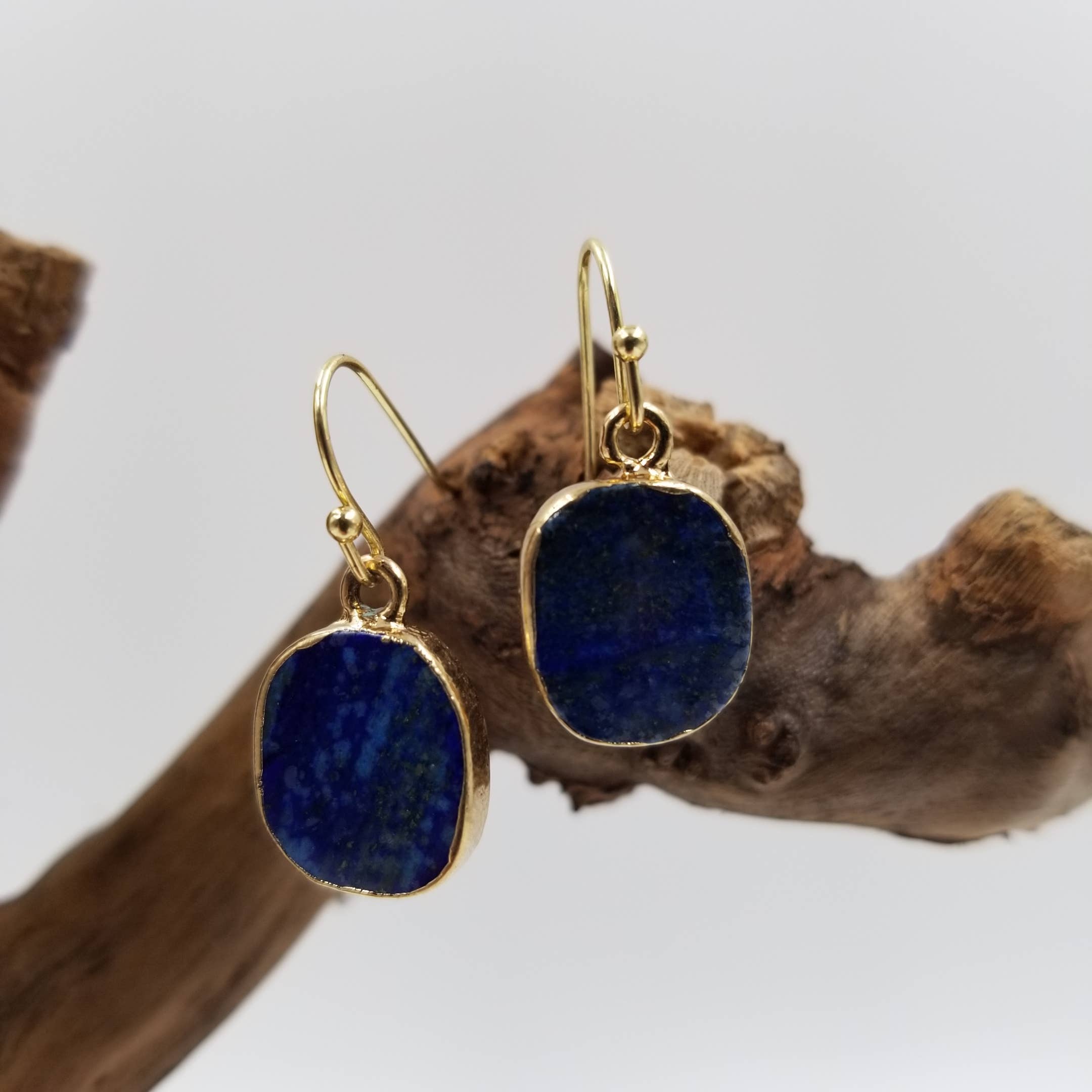 CHAKRA JEWELRY - Wholesale Dangle Earrings - Handmade Cut Natural Stone Earrings0