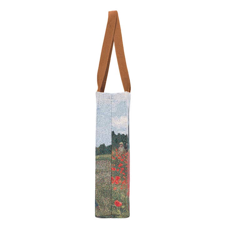 Signare Tapestry - Wholesale Tote Bag - Unisex - Monet Poppy Field Tapestry Gusset Tote Bag