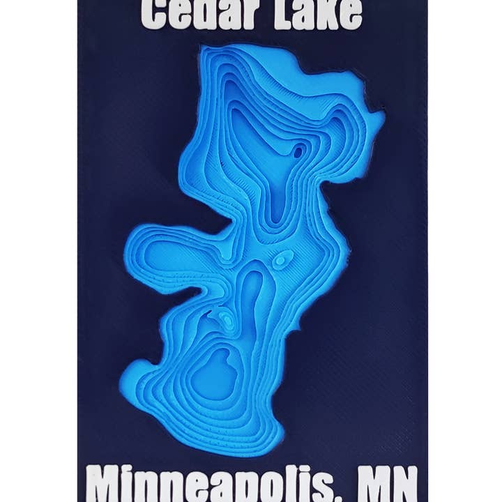itty bitty builds - Wholesale Magnet - Cedar Lake Magnetic Topo Map0
