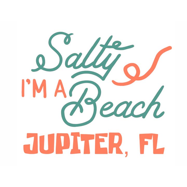 Adult Custom Gildan (Poly) T Shirt I'm A Salty Beach for wholesale by Paradise Tees LLC