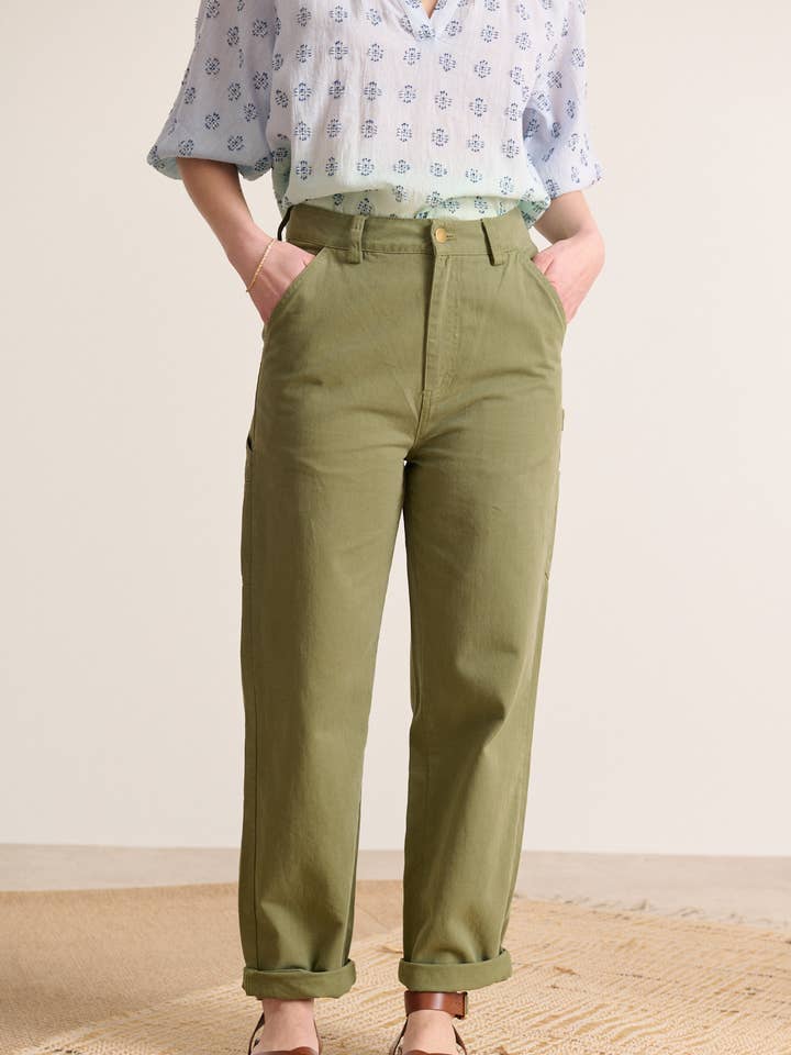 Arbejdstrousers med lige ben - VOLNY for engroshandel hos Garance Paris