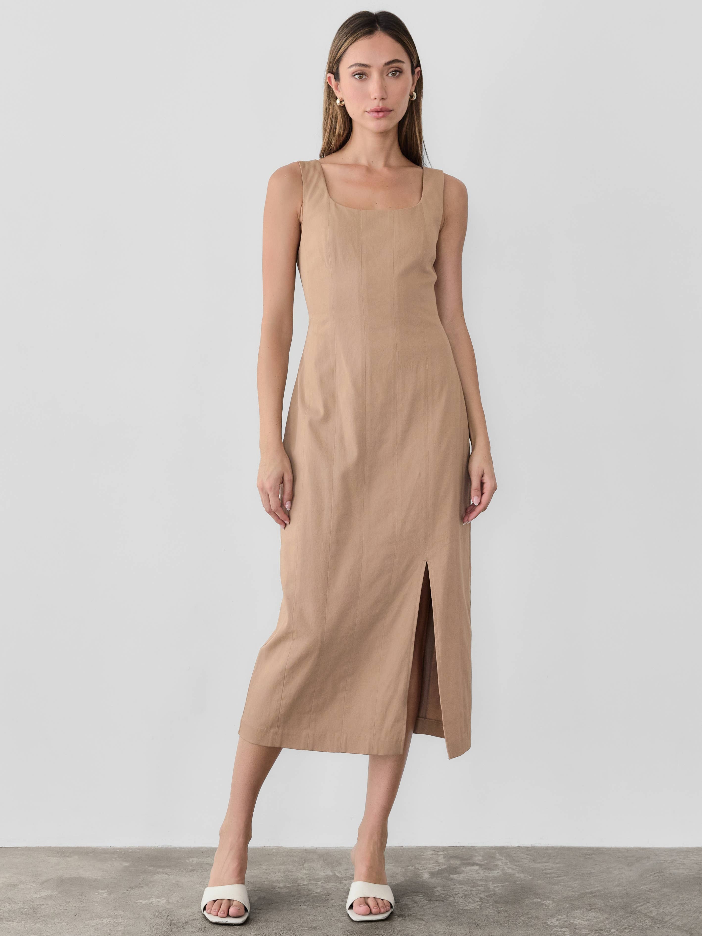 MOD REF - Wholesale Dress - Women's - The Lyra Dress | Sleek Paneled Bodycon Dress10