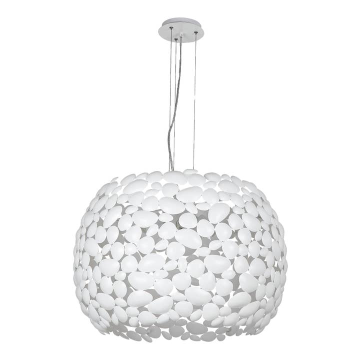 Gruppo F.T - Wholesale Chandelier/Hanging Light - Dionysus suspension lamp in chromed or white metal, available in two sizes3