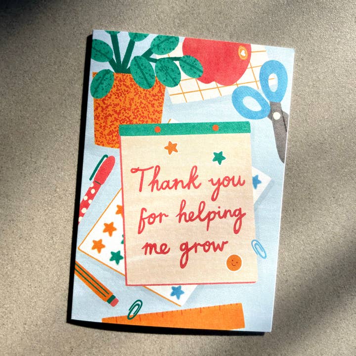 Lauren Sissons Studio - Vente Cartes de remerciements - Carte de remerciement pour professeur - Appréciation, mentor, coach, croissance
