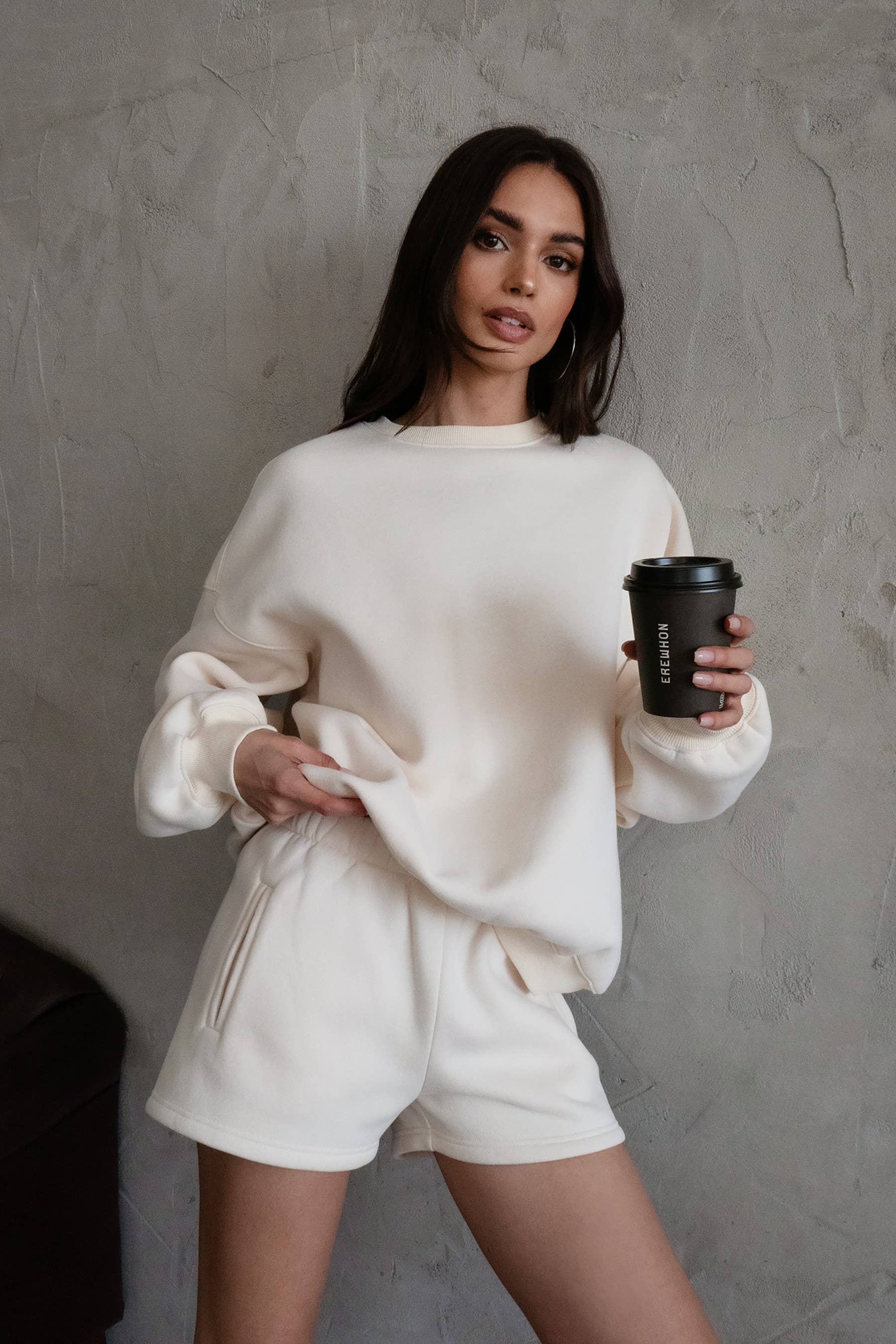 TICTOC - Wholesale Lounge Shorts - Women's - MOMO Plush Fleece Lounge High Waist Fleece Shorts82