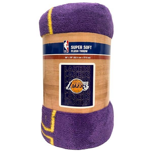 Pegasus Oversized Plush Blanket- LA Lakers for wholesale by St. Louis Wholesale LLC