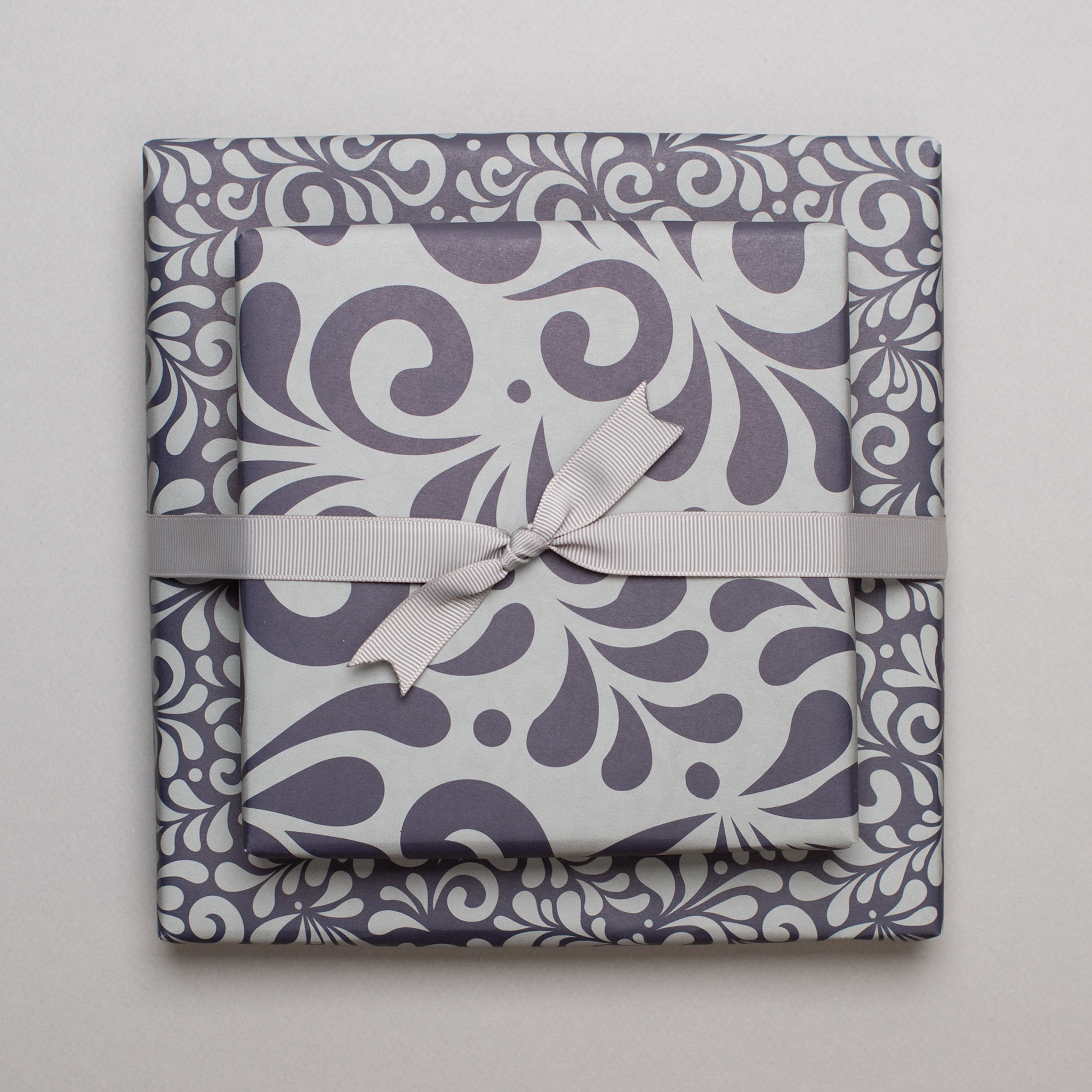 My Pretty Circus - Wholesale Flat Wrap - Bembel wrapping paper, grey-blue two-sided eco-paper9