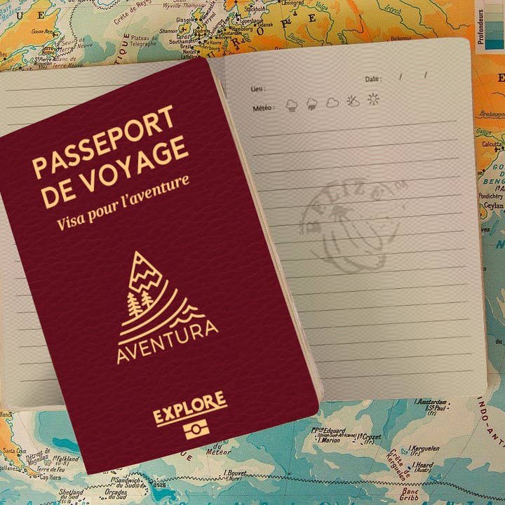 AVENTURA ÉDITIONS - Wholesale Journal/Diary - Travel passport (French language)