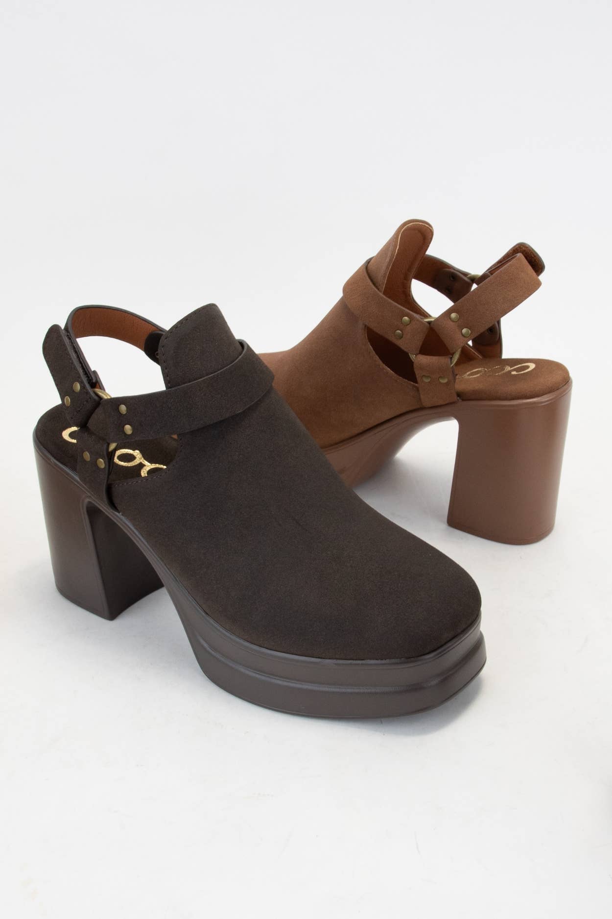 CCOCCI - Wholesale Platform Heels - Women's - PALAZZO PLATFORM HARNESS STRAP OPEN HEEL BOOTIES6