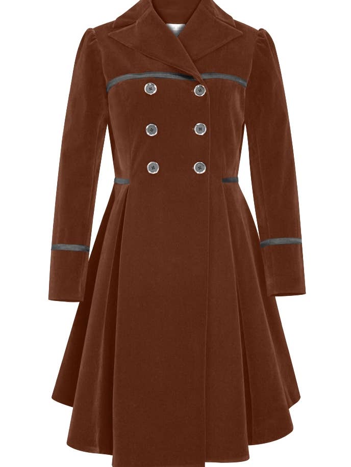 Chic Star plus size fløjlsjakke i kamel 031524 for engroshandel hos CHIC STAR