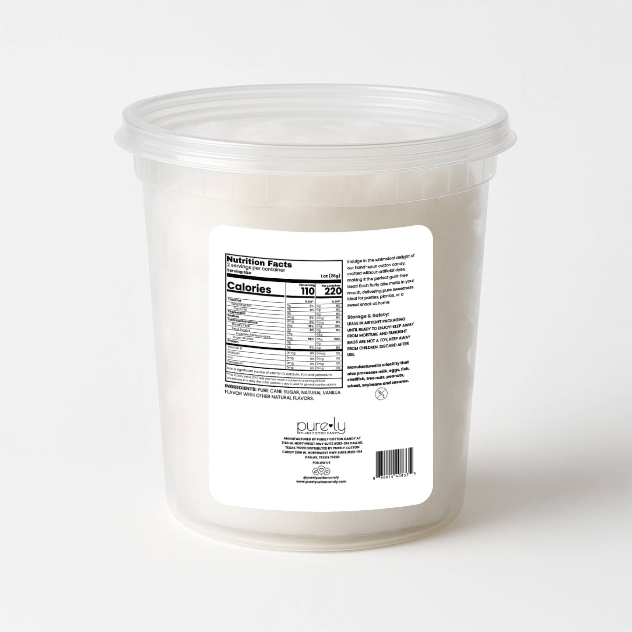 Purely Cotton Candy - Vendita all'ingrosso Zucchero filato - Torta di Compleanno al Gusto di Zucchero Filato Senza Coloranti 2 oz Tubo1