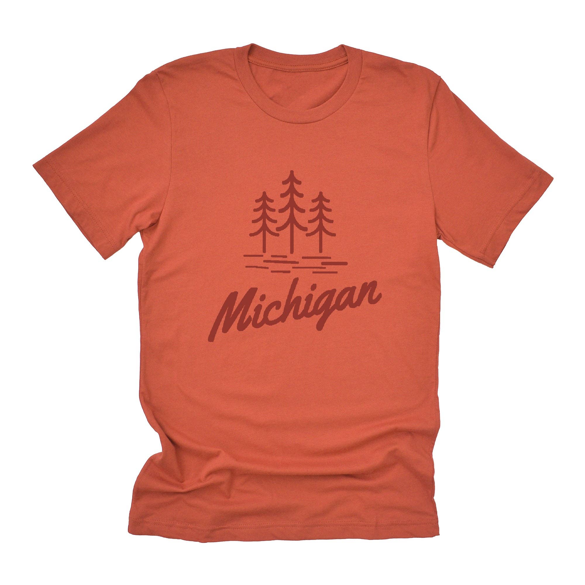 North & Pine - Wholesale T-Shirt (Graphic) - Unisex - State with Trees - Custom T-Shirt2