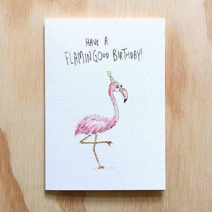 Heb een Flamingood-verjaardag voor wholesale door Well Drawn