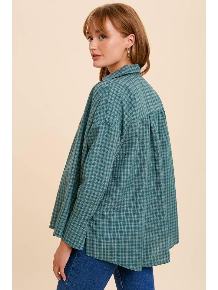 In Loom - Wholesale Shirt - Women's - V NECK COLLARED SHIRT