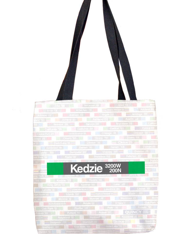 Kedzie (Green) Tote Bag for wholesale by CTAGifts