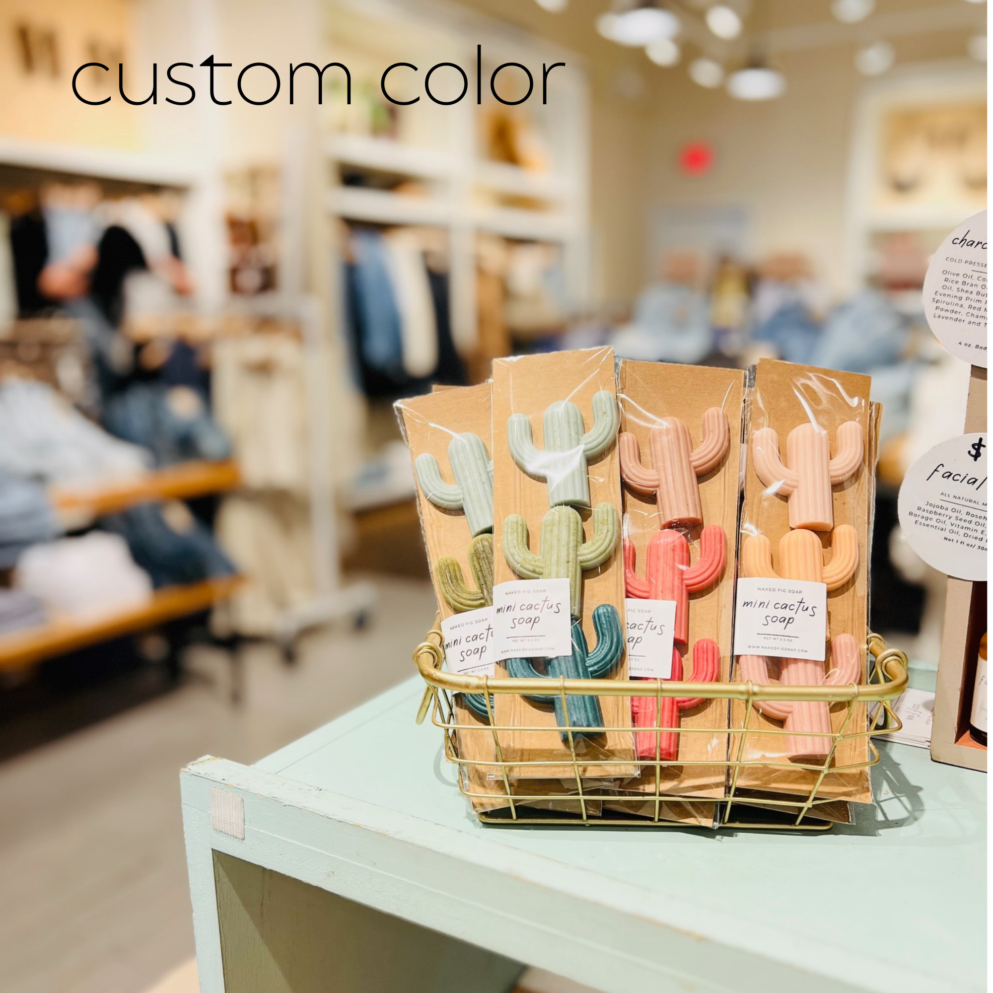 Naked Fig - Wholesale Bar Soap - Mini Cactus Soap- 3 Pack9