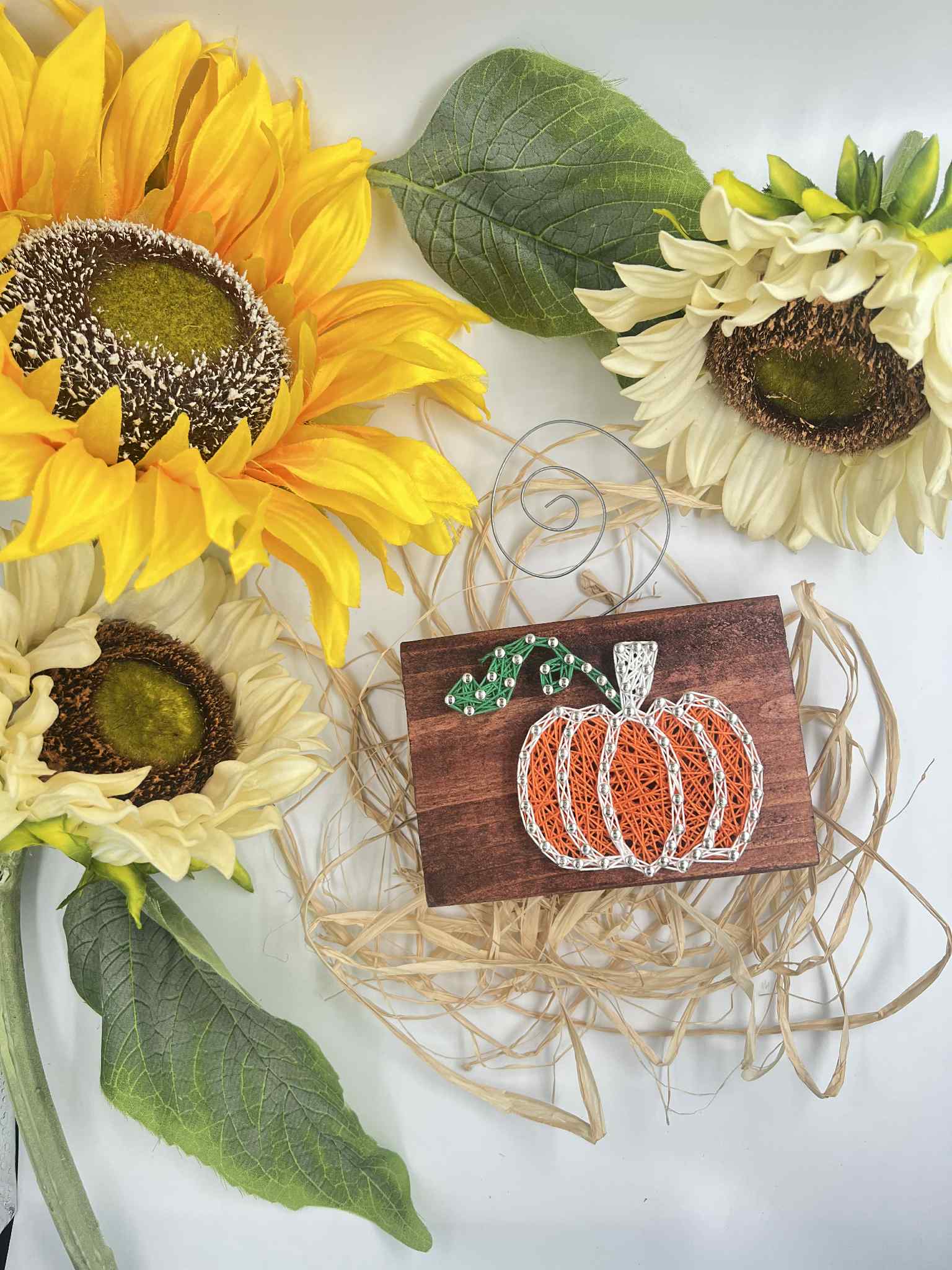 Joyful Imperfectionz - Vente Kit de bricolage - Kit de bricolage pour art de ficelle citrouille – Artisanat d'automne pour décoration ou cadeaux11